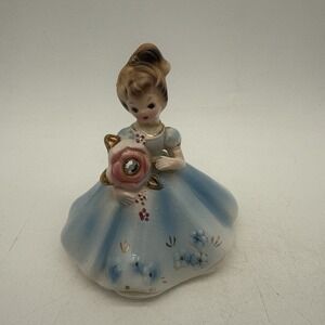 Vintage Josef Original Japan Blue Girl Figurine 4" Tall